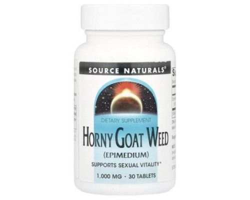 Source Naturals, Horny Goat Weed, 1,000 mg, 30 Tablets