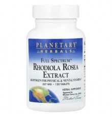 Planetary Herbals, Full Spectrum™ Rhodiola Rosea Extract, 120 Tablets (327 mg per Tablet)