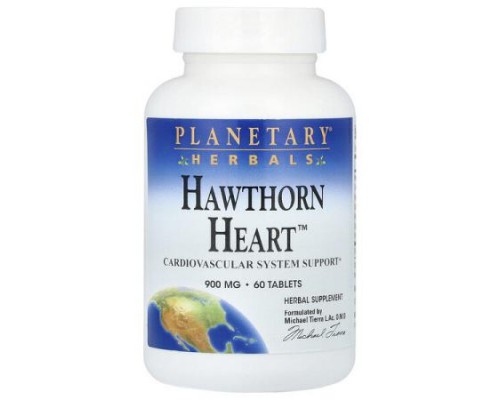 Planetary Herbals, Hawthorn Heart™, 900 mg, 60 Tablets