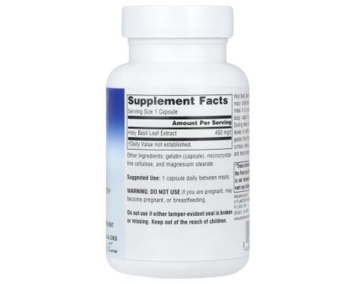 Planetary Herbals, Holy Basil Extract, 450 mg, 60 Capsules