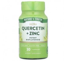 Nature's Truth, Ultra Quercetin + Zinc, 30 Capsules