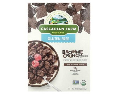 Cascadian Farm, Organic Brown Crunch Cereal, 12.4 oz (351 g) Cascadian Farm, Organic Brown Crunch Cereal, 12.4 oz (351 g)