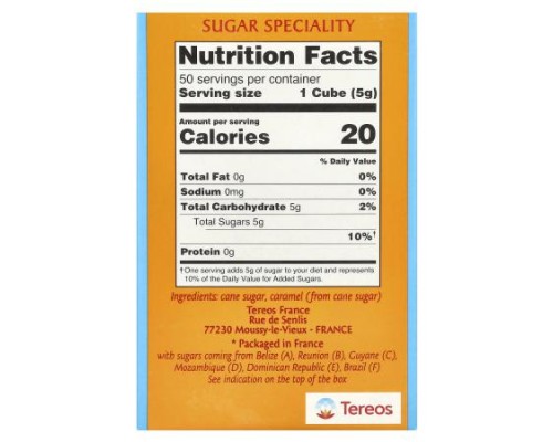 La Perruche, Pure Cane Rough Sugar Cubes, 8.8 oz (250 g) La Perruche, Pure Cane Rough Sugar Cubes, 8.8 oz (250 g)