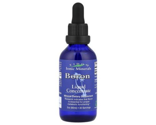 Eidon Ionic Minerals, Boron, Liquid Concentrate, 2 oz (60 ml) Eidon Ionic Minerals, Boron, Liquid Concentrate, 2 oz (60 ml)