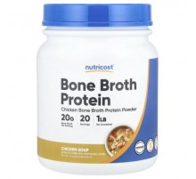 Nutricost, Bone Broth Protein, Chicken Soup, 1 lb (464 g)