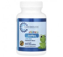 Creekside Natural Therapeutics, Children's Snifflex with NAC, Elderberry , 60 Soft Chewables