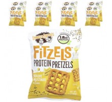 Lenny & Larry's, Fitzels™, Protein Pretzels, Boujie Mustard , 8 Packs, 3 oz (85 g) Each