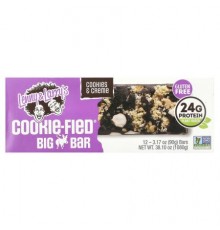 Lenny & Larry's, Cookie-Fied® Big Bar, Cookies & Creme, 12 Bars, 3.17 oz (90 g) Each