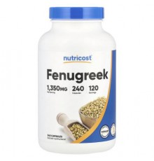 Nutricost, Fenugreek, 240 Capsules (675 mg per Capsule)