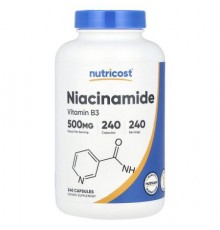 Nutricost, Niacinamide, 500 mg, 240 Capsules