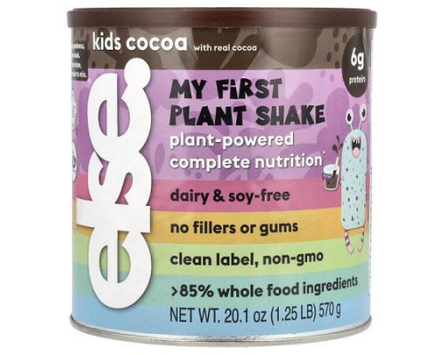 Else, Kids, My First Plant Shake, Cocoa , 1.25 lb (570 g) Else, Kids, My First Plant Shake, Cocoa , 1.25 lb (570 g)