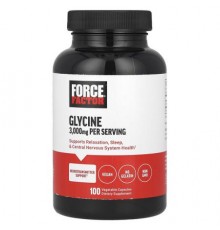 Force Factor, Glycine, 100 Vegetable Capsules (1,000 mg per Capsule)