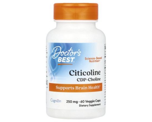 Doctor's Best, Citicoline, 250 mg, 60 Veggie Caps Doctor's Best, Citicoline, 250 mg, 60 Veggie Caps