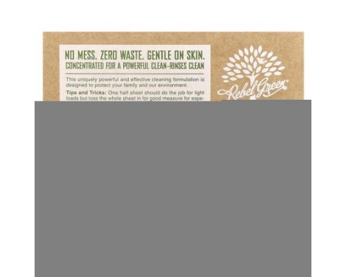 Rebel Green, Small But Mighty Laundry Detergent Sheets, Lavender & Grapefruit, 40 Sheets