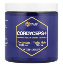 Natural Stacks, Cordyceps+, 60 Vegan Capsules