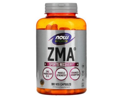 NOW Foods, Sports, ZMA, Sports Recovery, 180 Veg Capsules NOW Foods, Sports, ZMA, Sports Recovery, 180 Veg Capsules