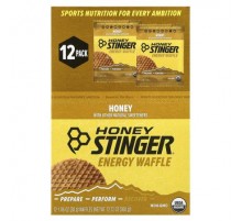 Honey Stinger, Energy Waffle, Honey , 12 Waffles, 1.06 oz (30 g) Each