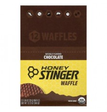 Honey Stinger, Energy Waffle, Chocolate, 12 Pack, 1.06 oz (30 g) Each