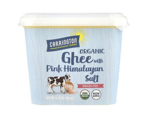Carrington Farms, Organic Ghee with Pink Himalayan Salt, Grass-Fed, 12 fl oz (355 ml) Carrington Farms, Organic Ghee with Pink Himalayan Salt, Grass-Fed, 12 fl oz (355 ml)