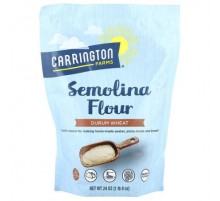 Carrington Farms, Semolina Flour, Durum Wheat, 24 oz