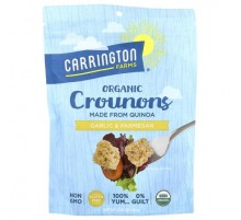 Carrington Farms, Organic Crounons, Garlic & Parmesan, 4.75 oz (134 g)