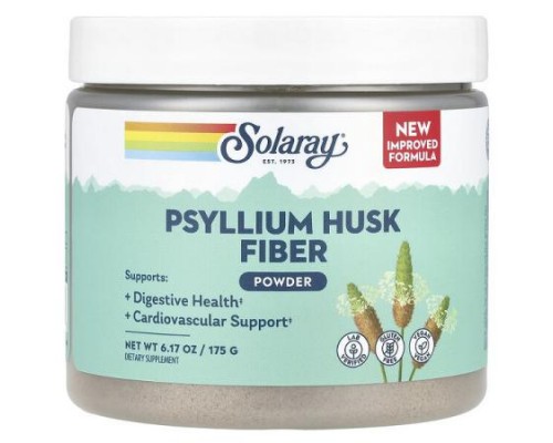 Solaray, Psyllium Husk Fiber Powder, 6.17 oz (175 g) Solaray, Psyllium Husk Fiber Powder, 6.17 oz (175 g)
