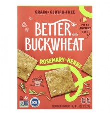 Better with Buckwheat, Buckwheat Crackers, Rosemary & Herbs, 4.25 oz (120 g)