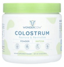 Wondercow, Colostrum Powder, Matcha, 4.9 oz (140 g)