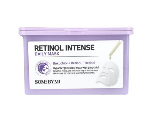 SOME BY MI, Retinol Intense Daily Beauty Mask, 30 Sheets, 11.83 fl oz (350 ml)