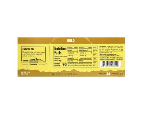 Honey Stinger, Energy Gel, Gold, 24 Packets, 1.1 oz (31 g) Each