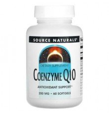 Source Naturals, Coenzyme Q10, 200 mg, 60 Softgels