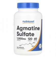 Nutricost, Agmatine Sulfate, 120 Capsules (500 mg per Capsule)