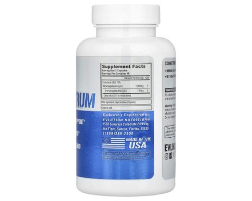 EVLution Nutrition, Colostrum, 90 Veggie Capsules EVLution Nutrition, Colostrum, 90 Veggie Capsules