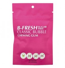 B-Fresh, Chewing Gum, Sugar Free, Classic Bubble, 25 Pieces, (50 g)