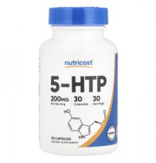 Nutricost, 5-HTP, 200 mg, 30 Capsules