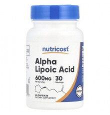 Nutricost, Alpha Lipoic Acid, 60 Capsules (300 mg per Serving)