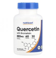 Nutricost, Quercetin with Bromelain, 60 Capsules