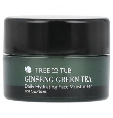 Tree To Tub, Ginseng Green Tea, Daily Hydrating Face Moisturizer, 0.34 fl oz (10 ml)