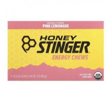 Honey Stinger, Energy Chews, Pink Lemonade, 12 Packets, 1.8 oz (50 g) Each