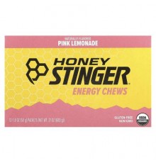 Honey Stinger, Energy Chews, Pink Lemonade, 12 Packets, 1.8 oz (50 g) Each