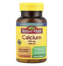 Nature Made, Calcium with D3, 130 Tablets