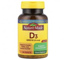 Nature Made, Vitamin D3, 300 Tablets