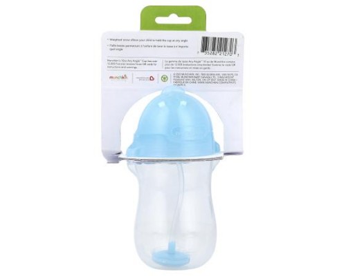 Munchkin, Any Angle™, Weighted Straw Cup, 12 Months+, Light Blue, 10 oz (296 ml)