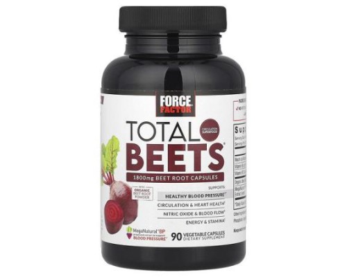Force Factor, Total Beets®, 90 Vegetable Capsules
