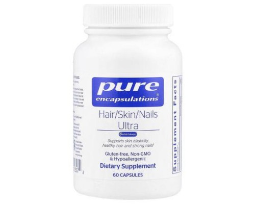 Pure Encapsulations, Hair/Skin/Nails Ultra, 60 Capsules Pure Encapsulations, Hair/Skin/Nails Ultra, 60 Capsules