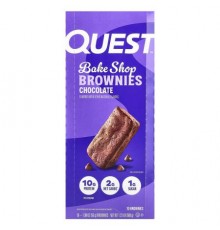 Quest Nutrition, Bake Shop Brownies, Chocolate, 10 Brownies, 1.98 oz (56 g) Each