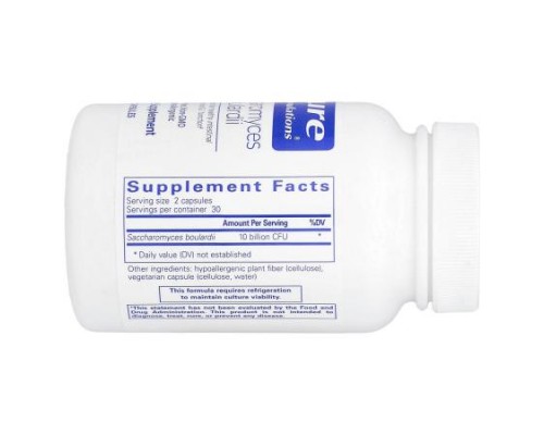 Pure Encapsulations, Saccharomyces Boulardii, 60 Capsules (5 Billion CFU per Capsule)