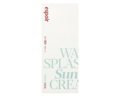 Espoir, Water Splash Sun Cream, Fresh Cica, SPF 50+ PA++++, 60 ml