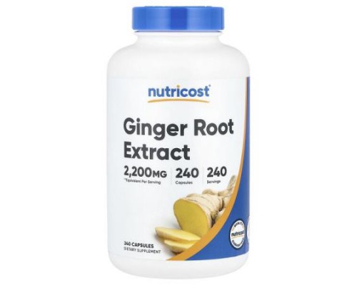 Nutricost, Ginger Root Extract , 2,200 mg, 240 Capsules Nutricost, Ginger Root Extract , 2,200 mg, 240 Capsules
