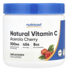 Nutricost, Natural Vitamin C, Unflavored, 8.1 oz (227 g)